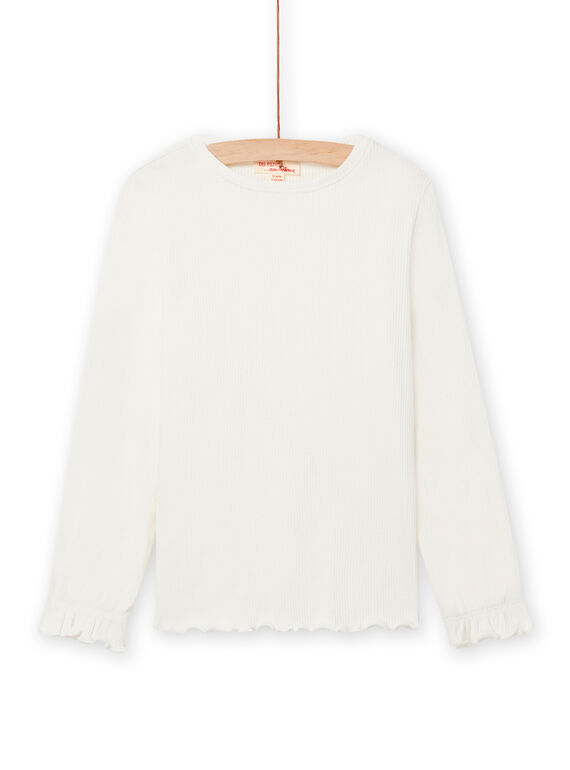 T-shirt morbida ecrù bambina NAJOTEE2 / 22S90175TML001