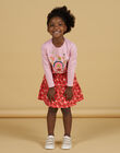 Gonna twill stampa a fiori bambina NAVIJUP / 22S901M1JUPD319