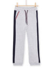 Pantaloni sportivi grigio melange e blu POJOJOB3 / 22W902D2JGBJ922