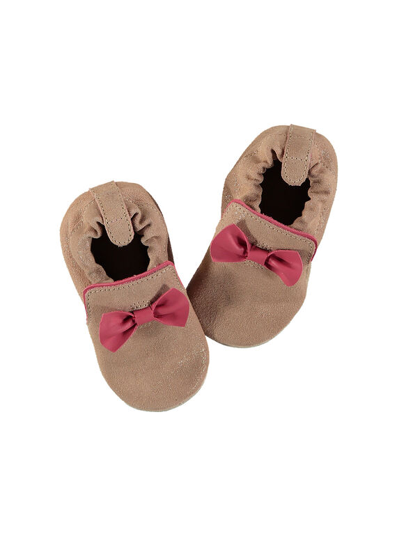 Babbucce neonata in pelle FNFBOW / 19SK3739D3S301