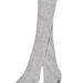 Collant in cotone a costine neonata grigio chiaro