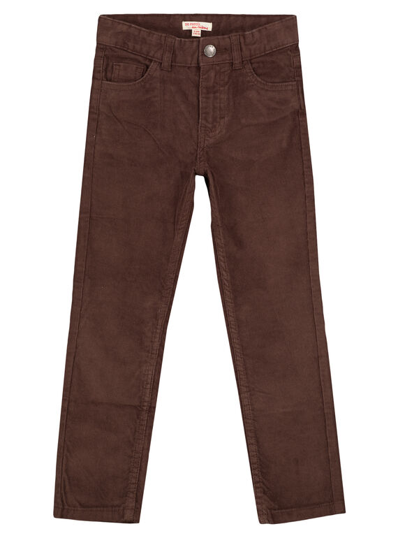 Pantaloni in Velluto Cacao Regular GOJOPAVEL6 / 19W902L1D2B816