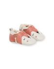 Babbucce stivaletti in pelle morbida con stampa animali PICHOSFOX / 22XK3751D3S030