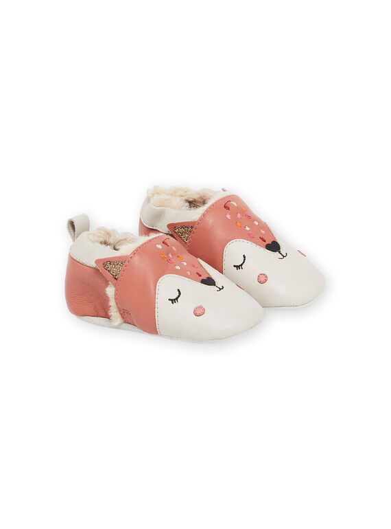 Babbucce stivaletti in pelle morbida con stampa animali PICHOSFOX / 22XK3751D3S030