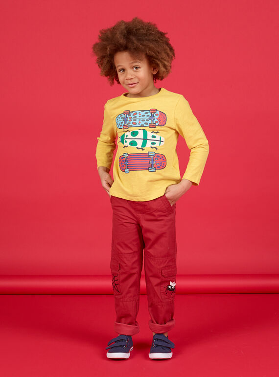 Pantaloni cargo rosso - Bambino LOROUPAN / 21S902K1PANF506