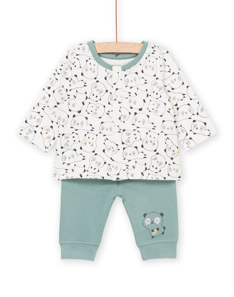 Felpa con stampa panda e pantaloni POU1ENS4 / 22WF0482ENS001