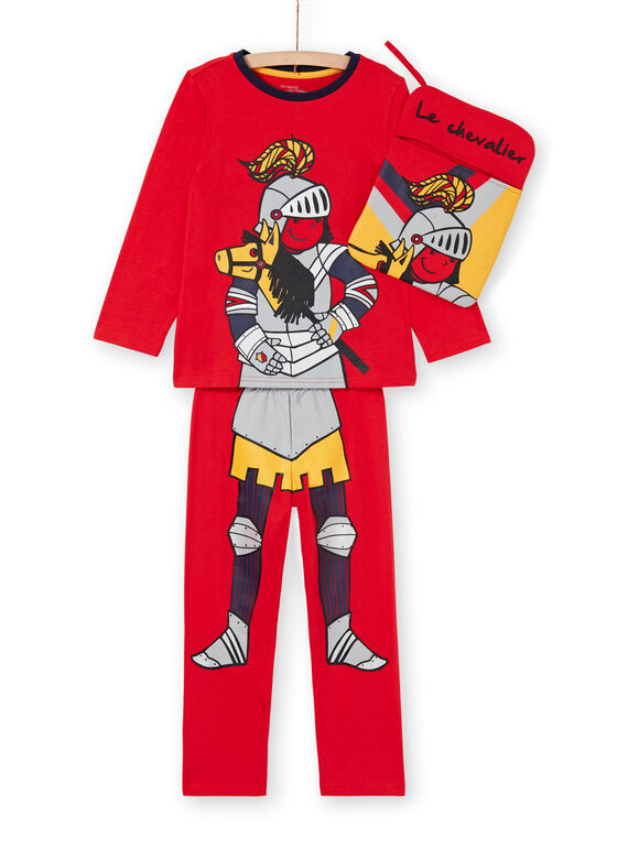 Completo pigiama t-shirt e leggings rosso bambino LEGOPYJMAN1 / 21SH12S1PYG502