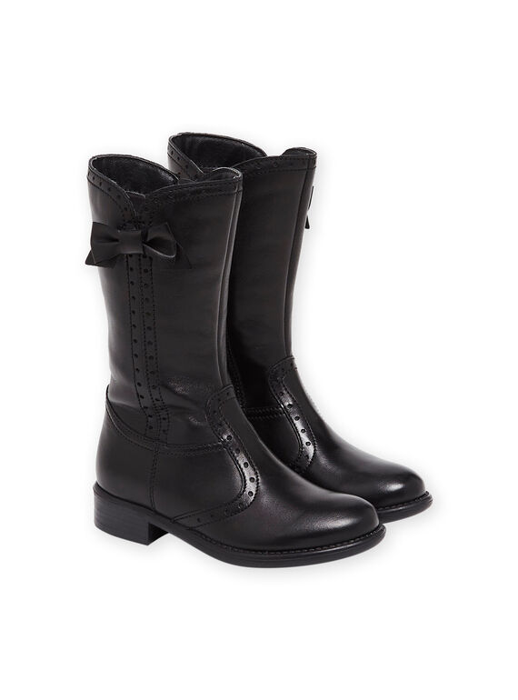 Stivaletti in pelle con fiocchi PABOTTPERF / 22XK3593D3W090
