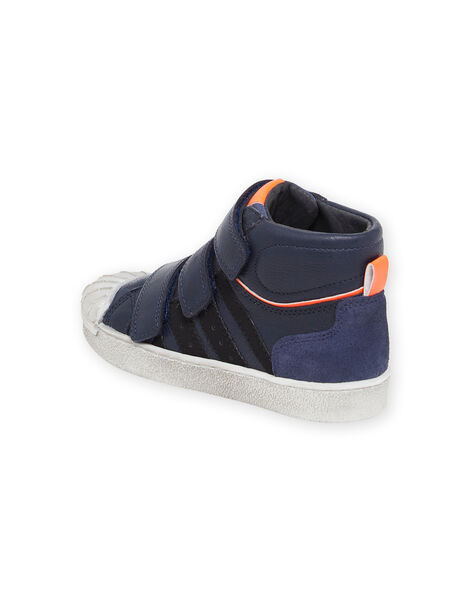 Sneakers alte in pelle navy POBASMAR / 22XK3672D3P070