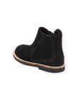 Stivaletti Beatles in pelle nera con elastico fantasia PABOOTBLACK / 22XK3573D0D090
