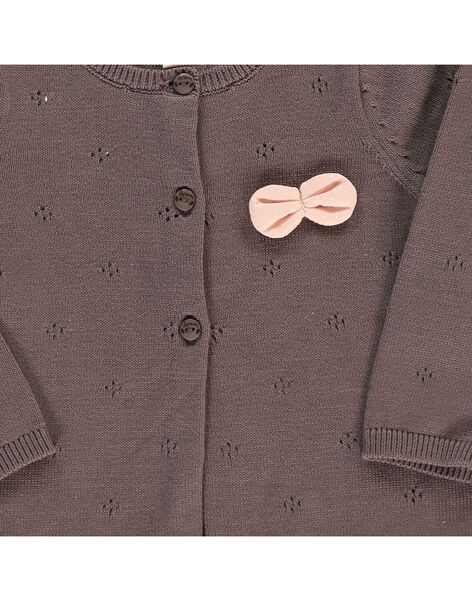 Girls' knitted cardigan CIJOGIL5 / 18SG09R6CAR816