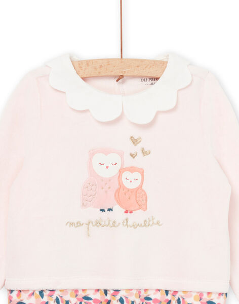 Tutina a maniche lunghe con stampa foglie PEFIGRECHOU / 22WH1333GRE632