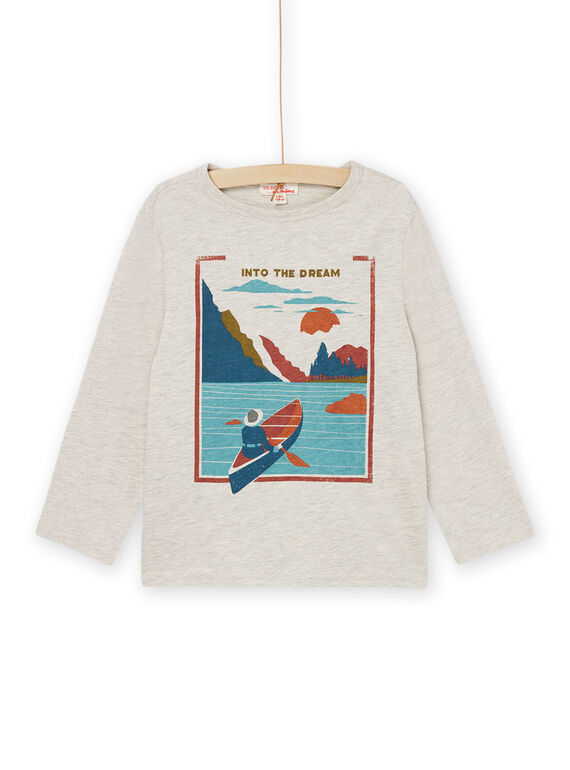 T-shirt maniche lunghe con motivo lago POPRATEE2 / 22W902S4TML008