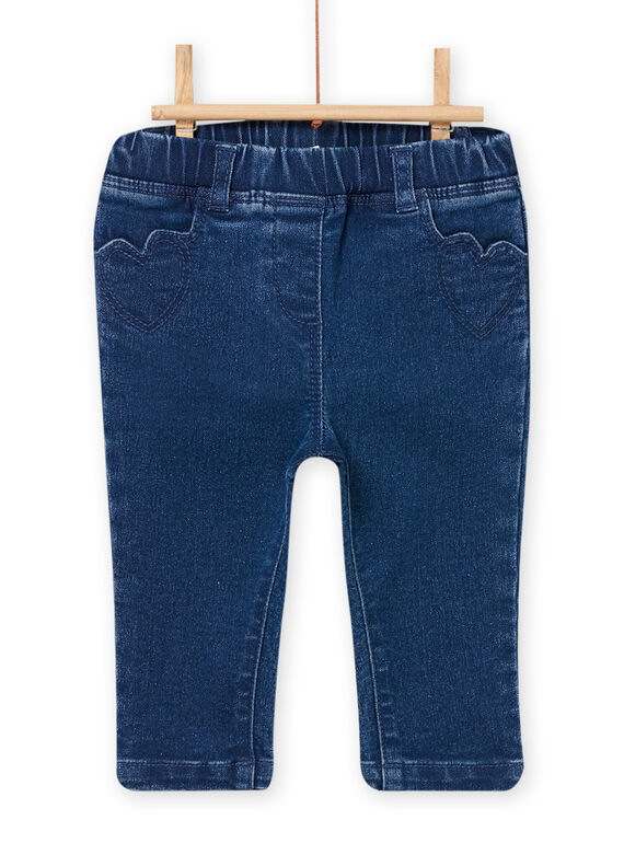 Pantaloni in denim blu neonata NIJOJEAN / 22SG0964PANP270