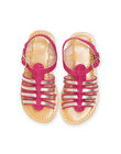 Sandali alla schiava fucsia bambina NASANDANNE / 22KK354FD0E304