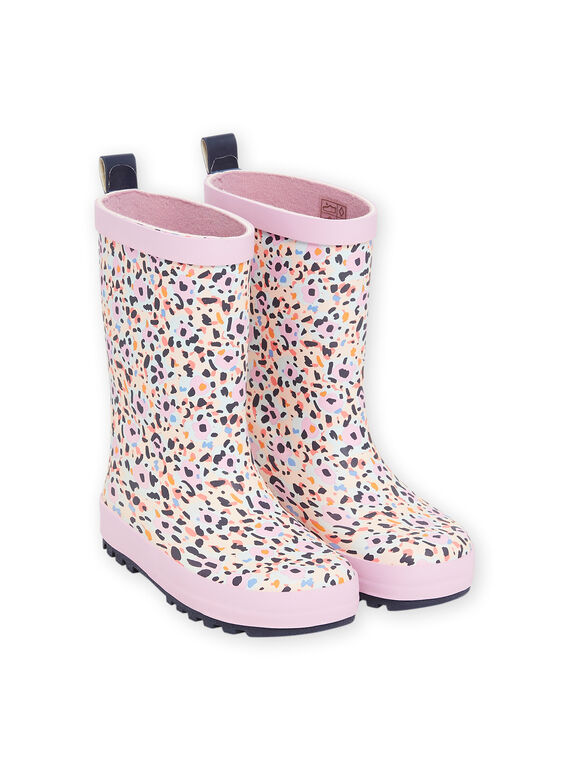 Stivali da pioggia fantasia motivo colorato bambina NAPLUITACH / 22KK3562D0C030