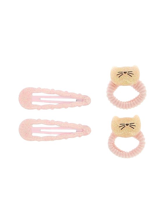Set of girls' hair slides and hair bands CYABENLOT / 18SI01G1BRT321