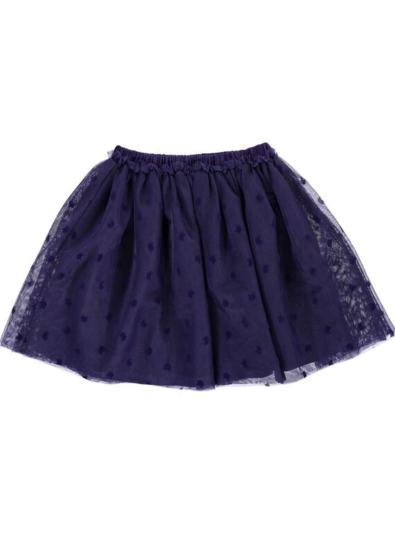Girls' fancy tulle skirt DAVIOJUP2 / 18W901H2JUP711