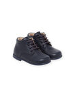 Stivaletti perforati in pelle liscia navy NUBOTIESS / 22KK3851D0F070