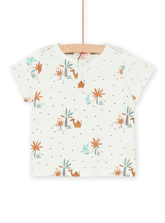 T-shirt bianca con stampa deserto RUEXOTUN / 23SG10V4TMC810