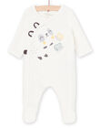 Tutina con motivi coniglio e farfalle POU2GRE3 / 22WF0591GRE001