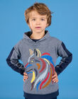 Maglione con collo a scialle stampato a forma di lupo POGOSWE / 22W902O1SWE705