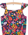 Tuta corta con stampa a fiori blu bambina NAWACOMB / 22S901V1CBLC211