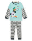 Set pigiama felpa e pantaloni con stampa piccione PEGOPYJPIG / 22WH1221PYJ631