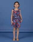 Tuta blu e rossa bambina NASANCOMB2 / 22S901S1CBL707
