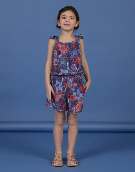 Tuta blu e rossa bambina NASANCOMB2 / 22S901S1CBL707