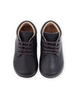 Stivaletti perforati in pelle liscia navy NUBOTIESS / 22KK3851D0F070