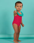 Costume intero rosso fragola con stampa cuori RYIMER1 / 23SI09RAMAIF515
