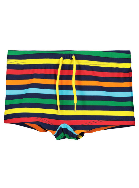 Costume da bagno boxer bambino a righe FYOMERSHO3 / 19SI02E4MAI070