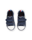 Sneakers in tela denim con patch tigre RUTOILTIGRE / 23KK3874D16P269