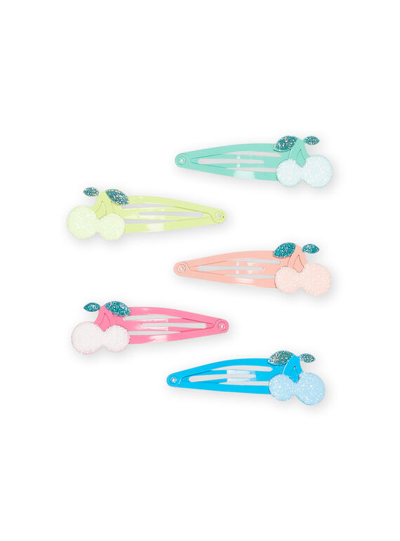 Set 5 fermagli con motivo ciliegia RYAJOCLIC1 / 23SI01B9BRTK008