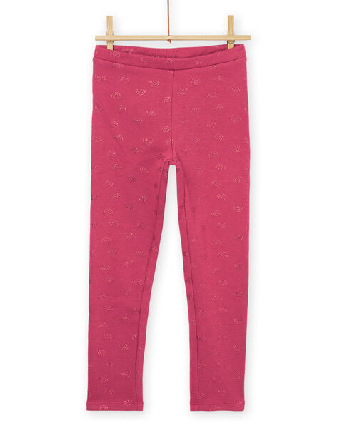 Leggings con stampa arcobaleno rosa PAJOLEG3 / 22W901C2PAN718