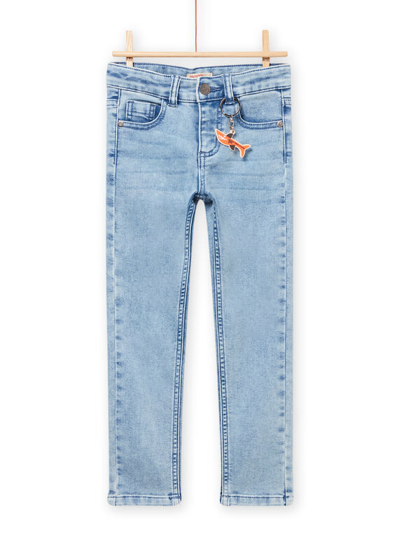 Jeans knit denim e portachiavi squali bambino NOVIJEAN / 22S902M1JEAP269