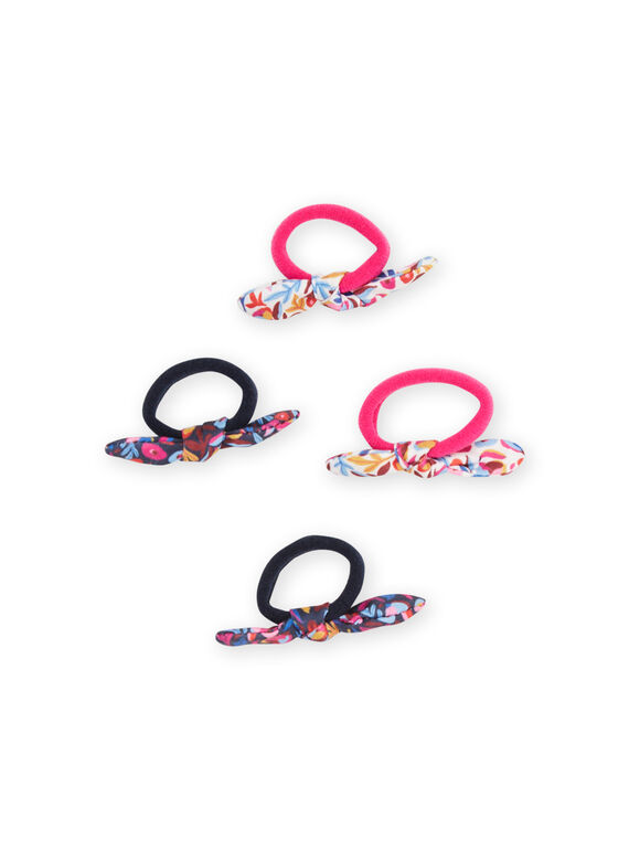 Set 4 elastici neri e rosa RYAJOELA4 / 23SI01B6ELAC243