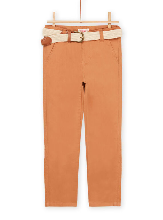 Pantaloni castagna con cintura amovibile ROSOPAN1 / 23S90221PANI807