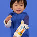 Gilet blu con cappuccio