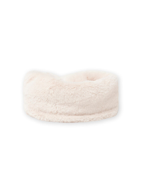 Scaldacollo ecrù in finta pelliccia bambina MYAMIXSNOO2 / 21WI0153SNO009