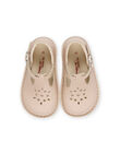 Scarpe baby in pelle liscia rosa PISALROSE / 22XK37B2D13030
