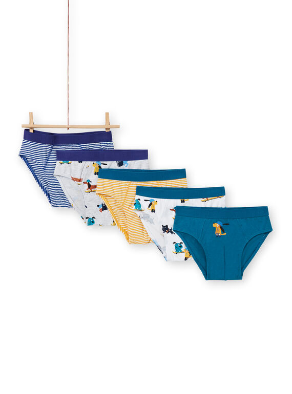 Set 5 slip assortiti stampa cani bambino MEGOSLISEM / 21WH12B3D5L000