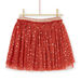 Gonna in tulle con stampa a pois