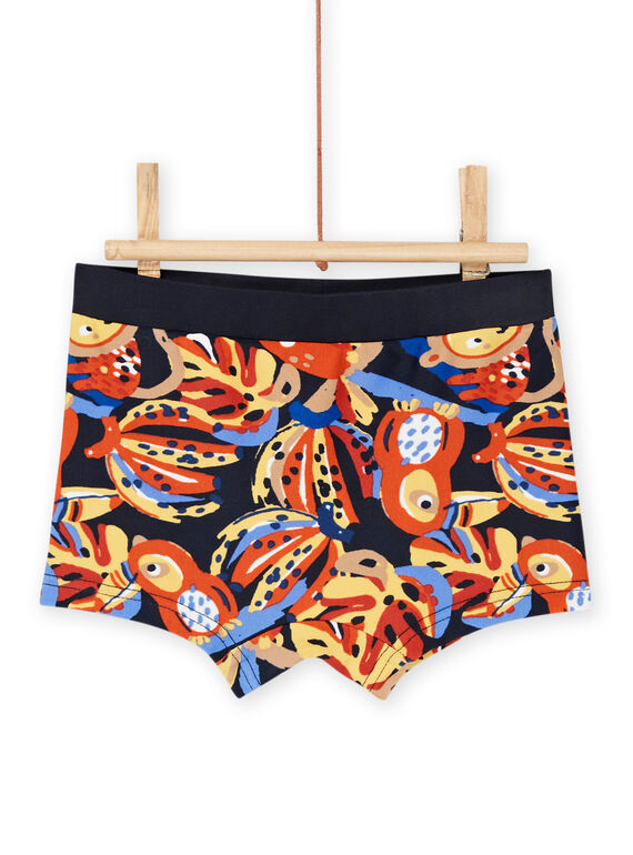 Costume shorts blu notte con stampa fantasia RYUMER2 / 23SI10R1MAI713