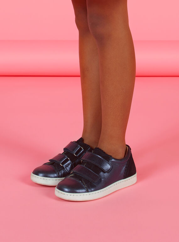 Sneakers basse navy effetto iridescente bambina MABASVEL / 21XK3554D3F070