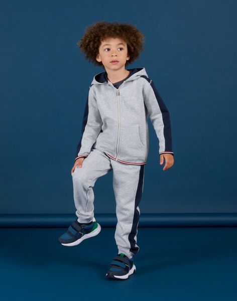 Pantaloni sportivi grigio melange e blu POJOJOB3 / 22W902D2JGBJ922