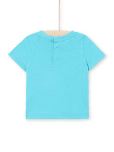 T-shirt maniche corte turchese neonato LUBONTI1 / 21SG10W3TMC202