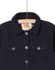 Giacca in jeans nera con maniche ricamate RAJUNVEST / 23S901U1VESC243