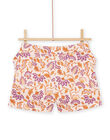 Shorts rosa con stampa fiori esotici RASOSHORT / 23S90121SHOD322